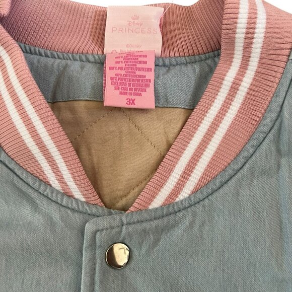 Disney Princesses Denim Women's Bomber Jacket Size 3X - BoxLunch Exclusive - Picture 5 of 10